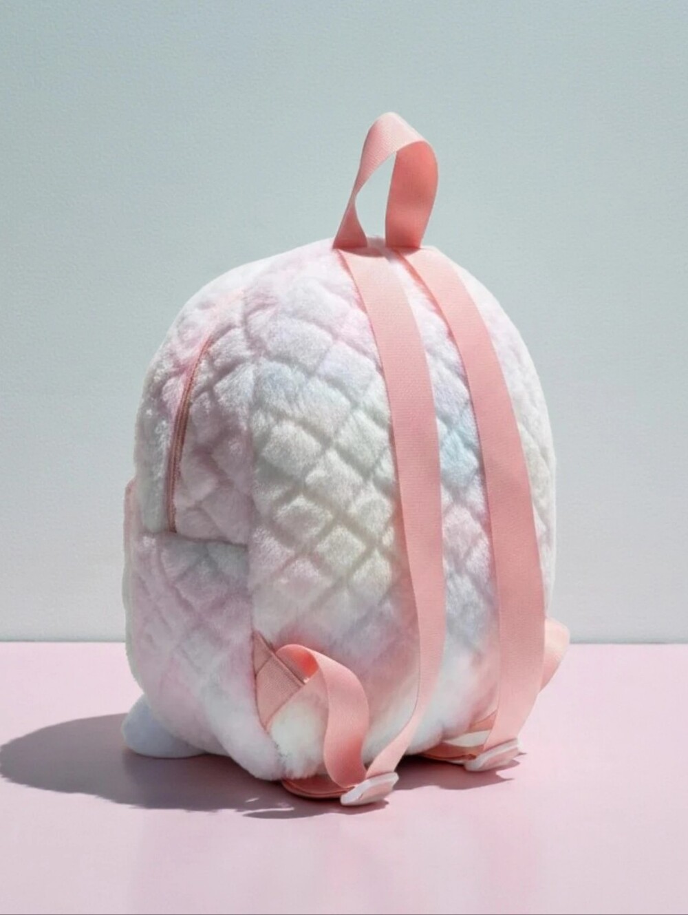 Hello Kitty Rainbow Pastel Plush Backpack - Pink & White - Picture 3 of 3
